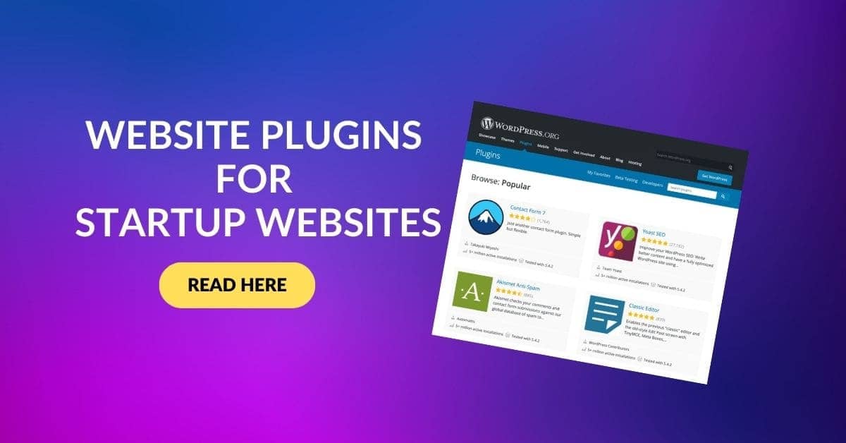 8 Must-Have Website Plugins for an Effective Startup Website Design